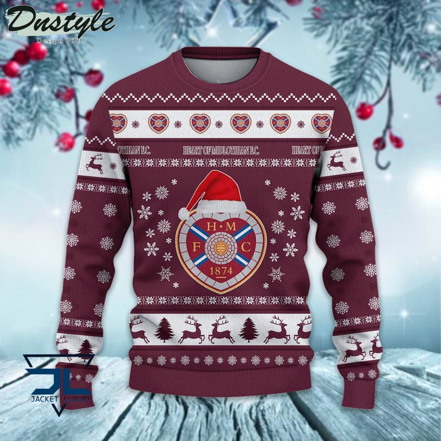 Heart of Midlothian F.C. ugly christmas sweater