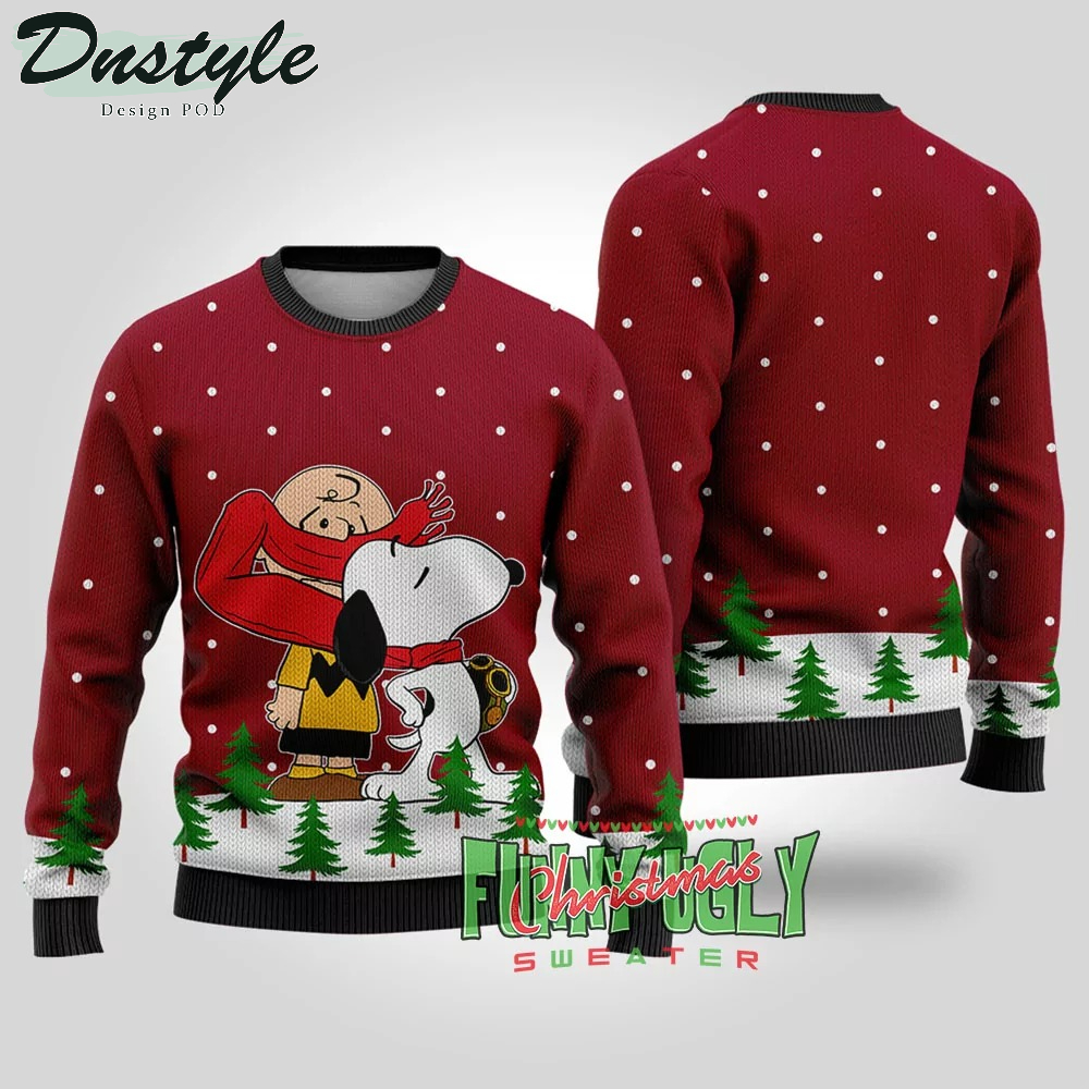 Peanuts Red Ugly Christmas Sweater