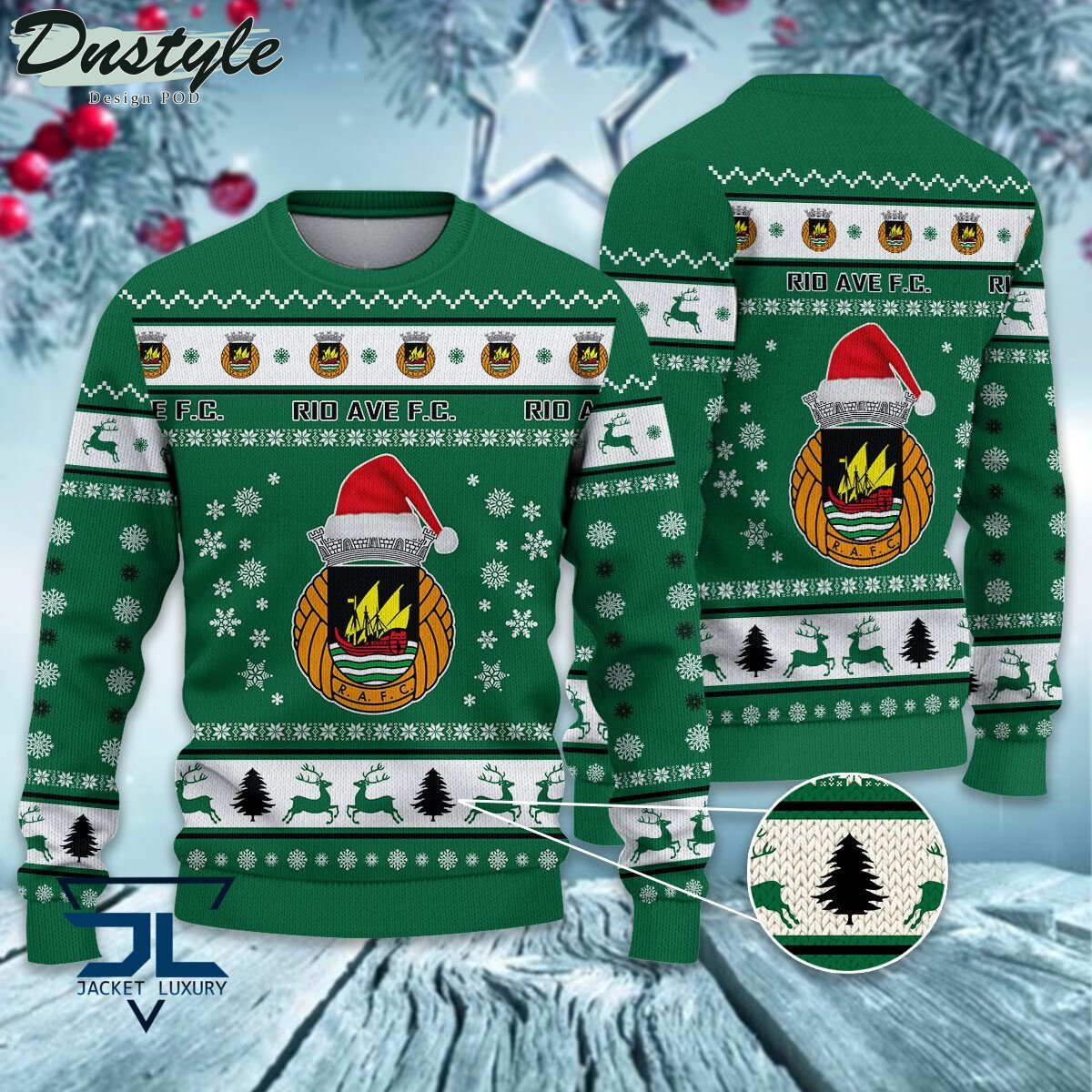 Rio Ave F.C ugly christmas sweater