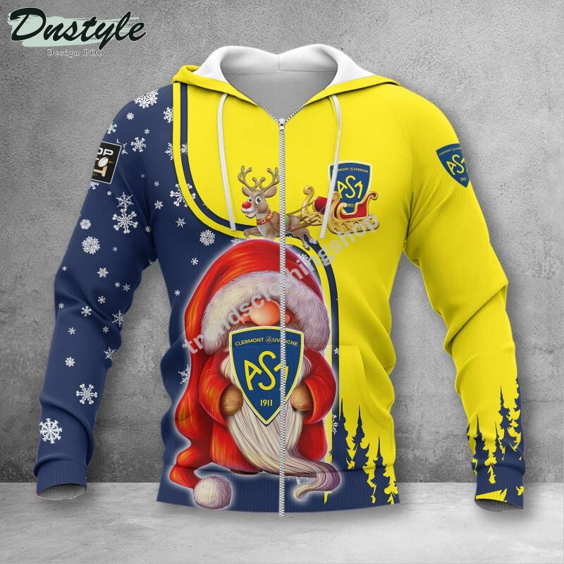 ASM Clermont Auvergne christmas 2022 all over printed hoodie