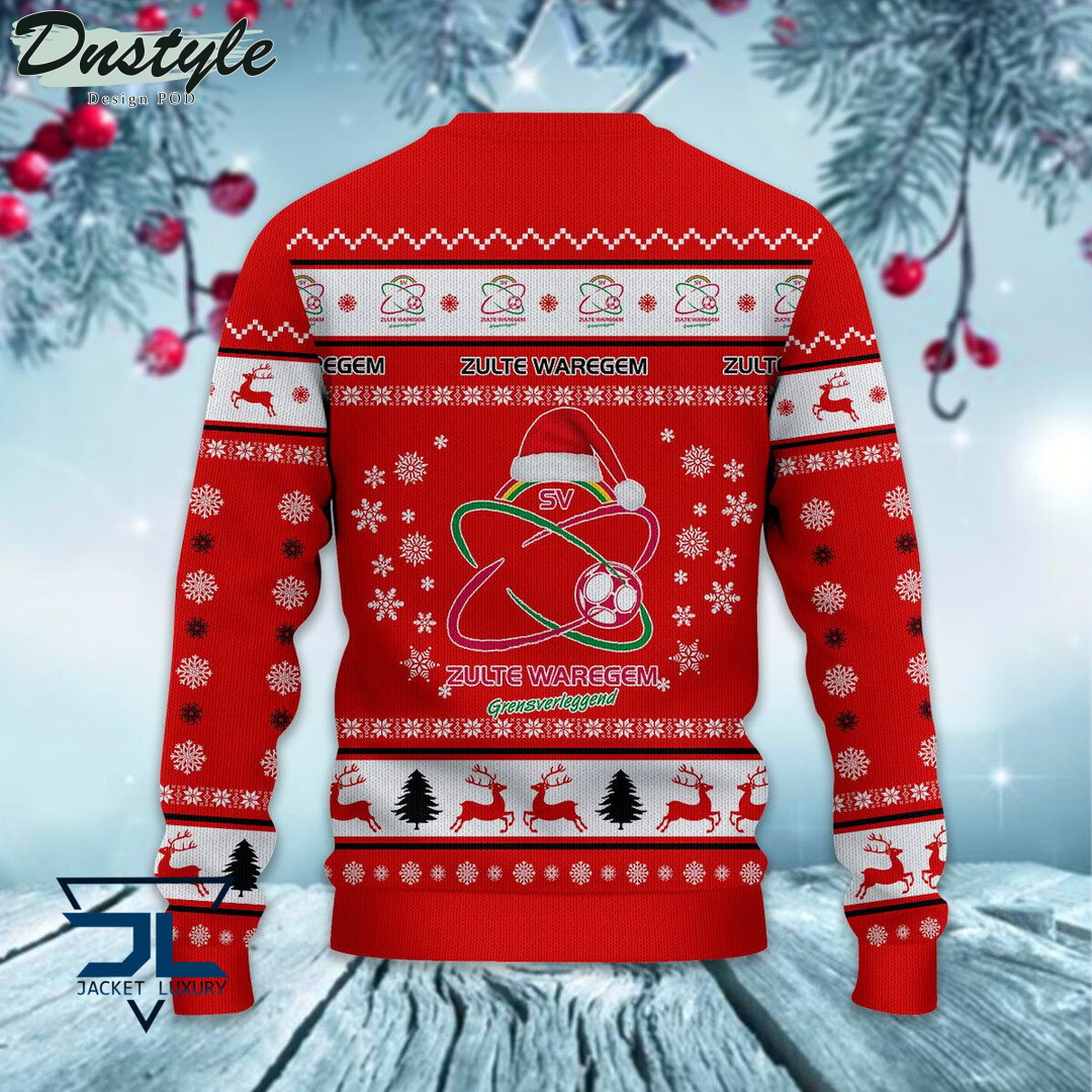 Zulte Waregem santa hat ugly christmas sweater