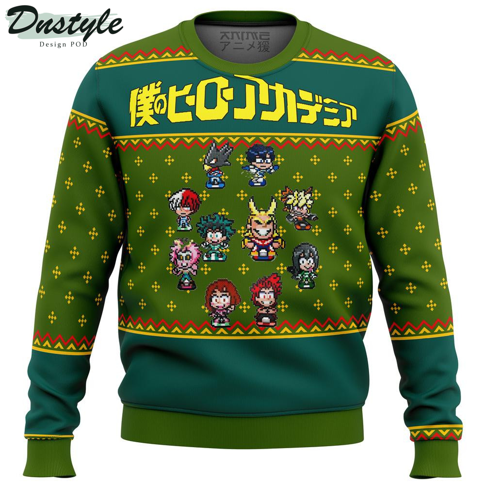 Todoroki Shouto Uraraka Ochako Bakugo Katsuki Ugly Christmas Sweater