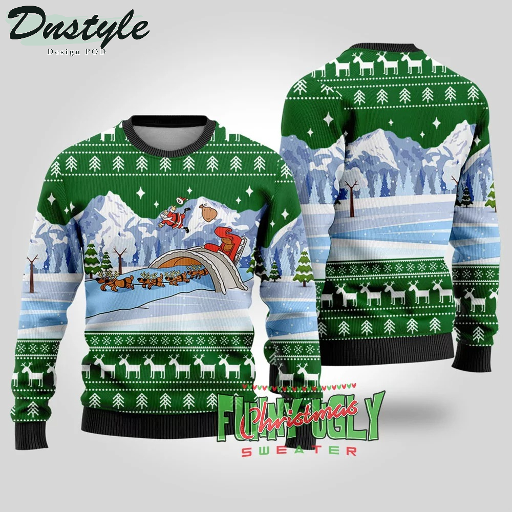 Santa’s Sleigh Ugly Christmas Sweater