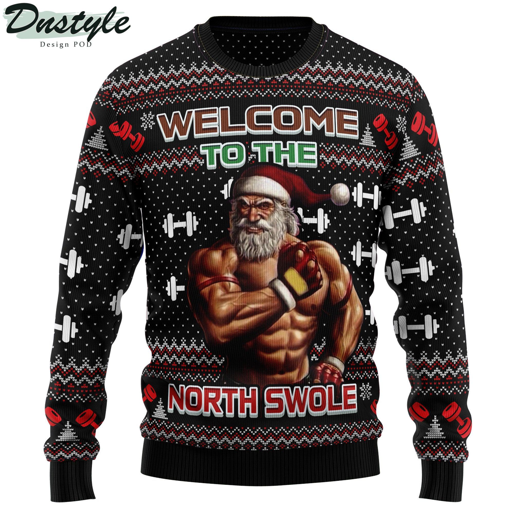 Welcome To The North Swole Ugly Christmas Sweater