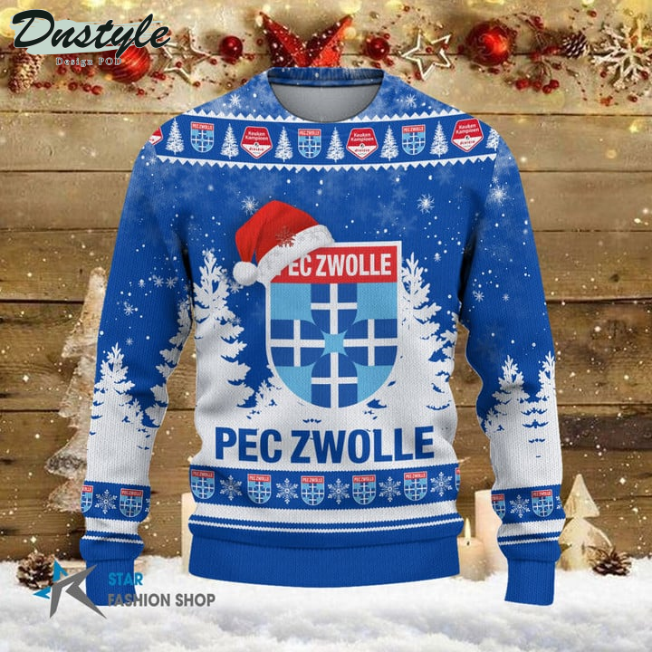 PEC Zwolle Santa Hat Ugly Christmas Sweater