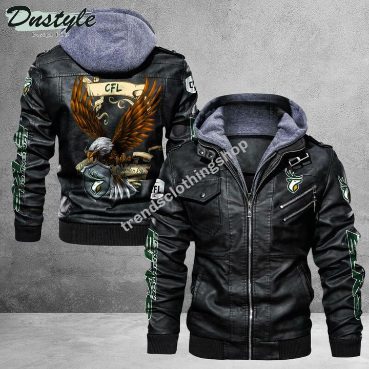 Edmonton Eskimos Eagle Leather Jacket