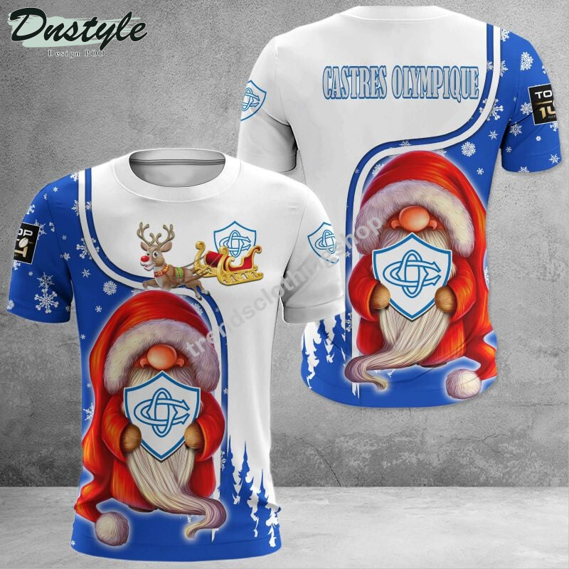Castres Olympique christmas 2022 all over printed hoodie