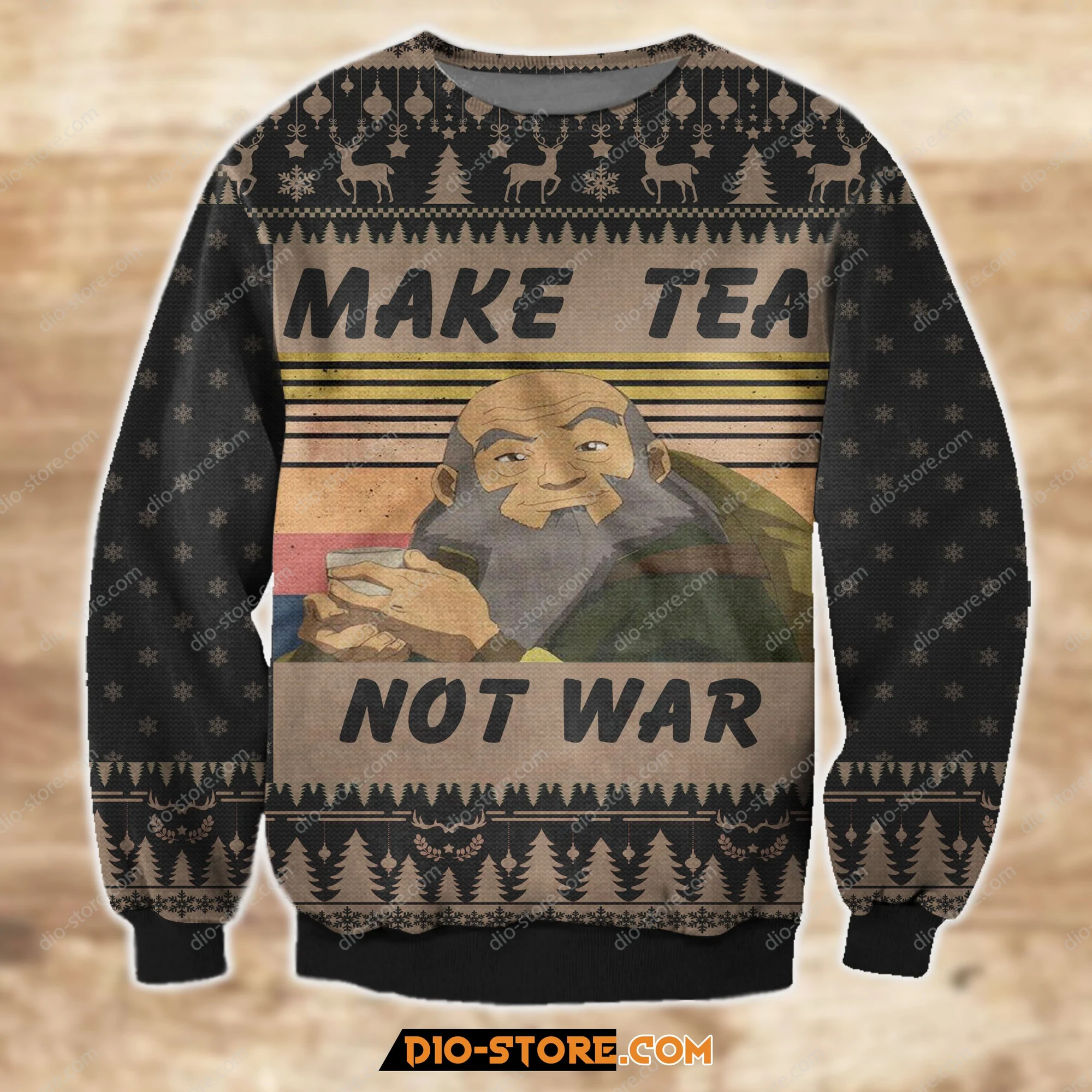 Make Tea Not War Ugly Christmas Sweater