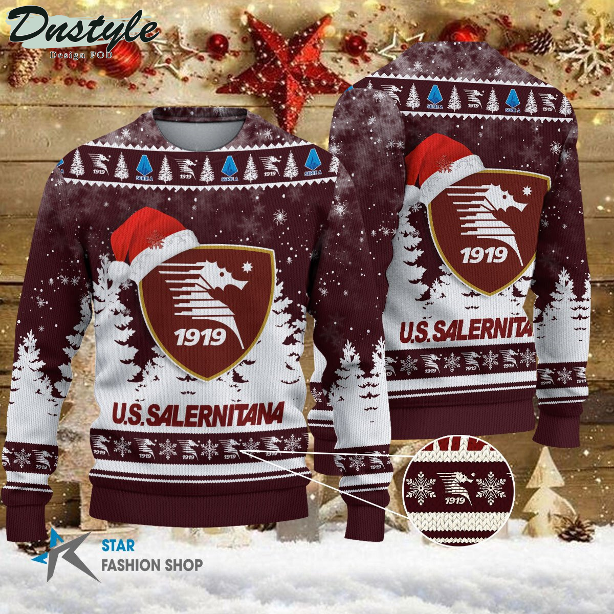 U.S. Sassuolo brutto maglione natalizio