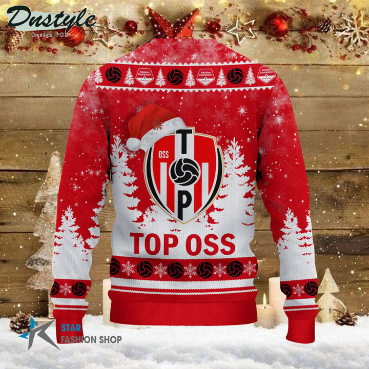TOP Oss Santa Hat Ugly Christmas Sweater