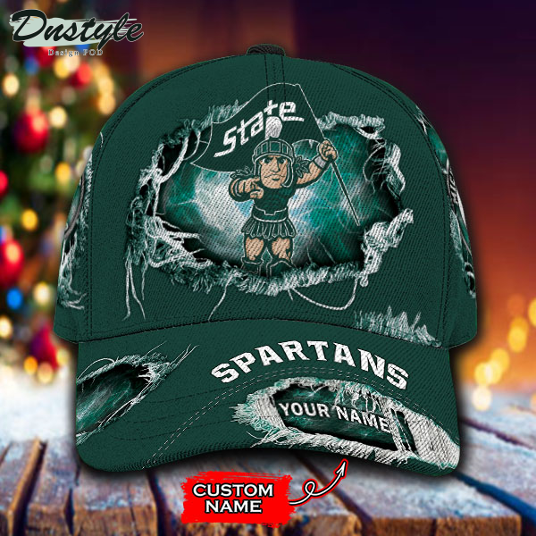 Michigan State Spartans NCAA Custom Name Classic Cap