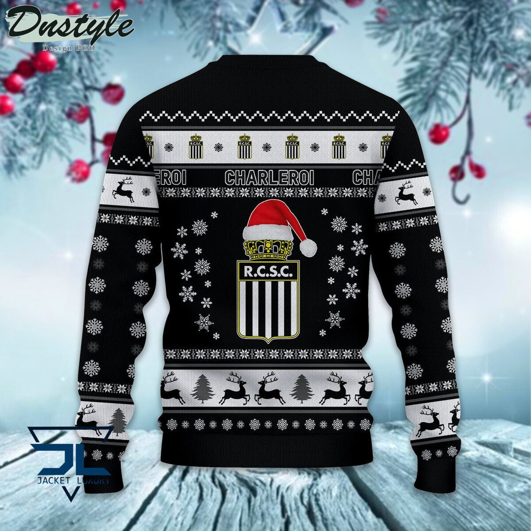R. Charleroi S.C santa hat ugly christmas sweater