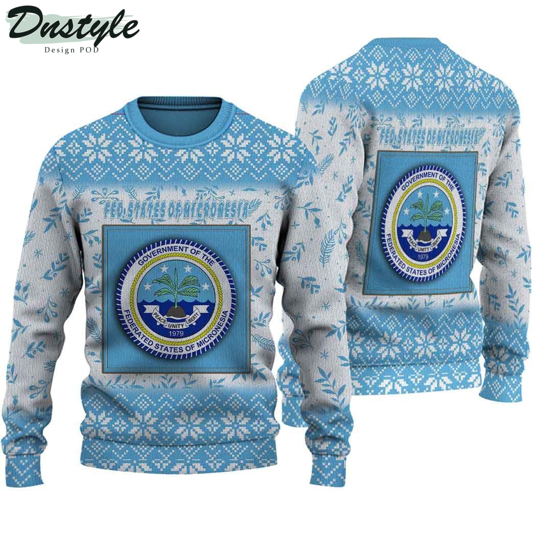 Fed. States Of Micronesia Knitted Ugly Christmas Sweater