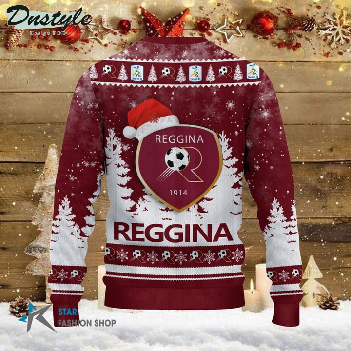 Reggina Calcio il tuo nome brutto maglione natalizio