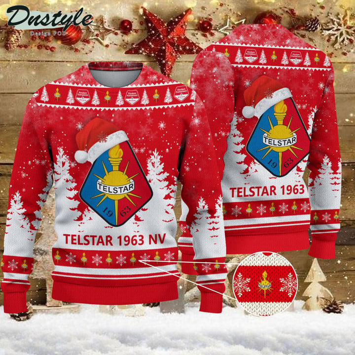 Telstar 1963 NV Santa Hat Ugly Christmas Sweater