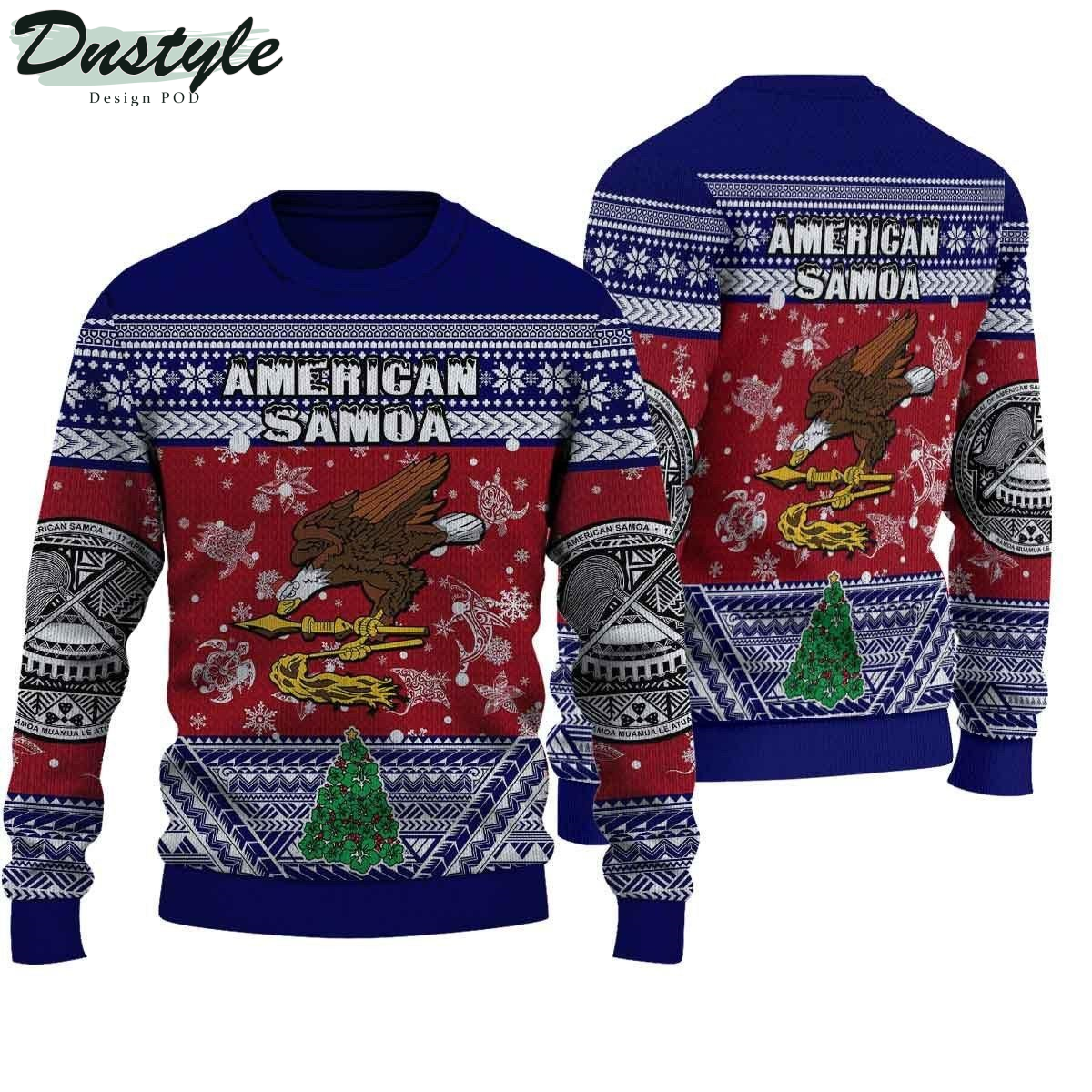 American Samoa ugly christmas sweater