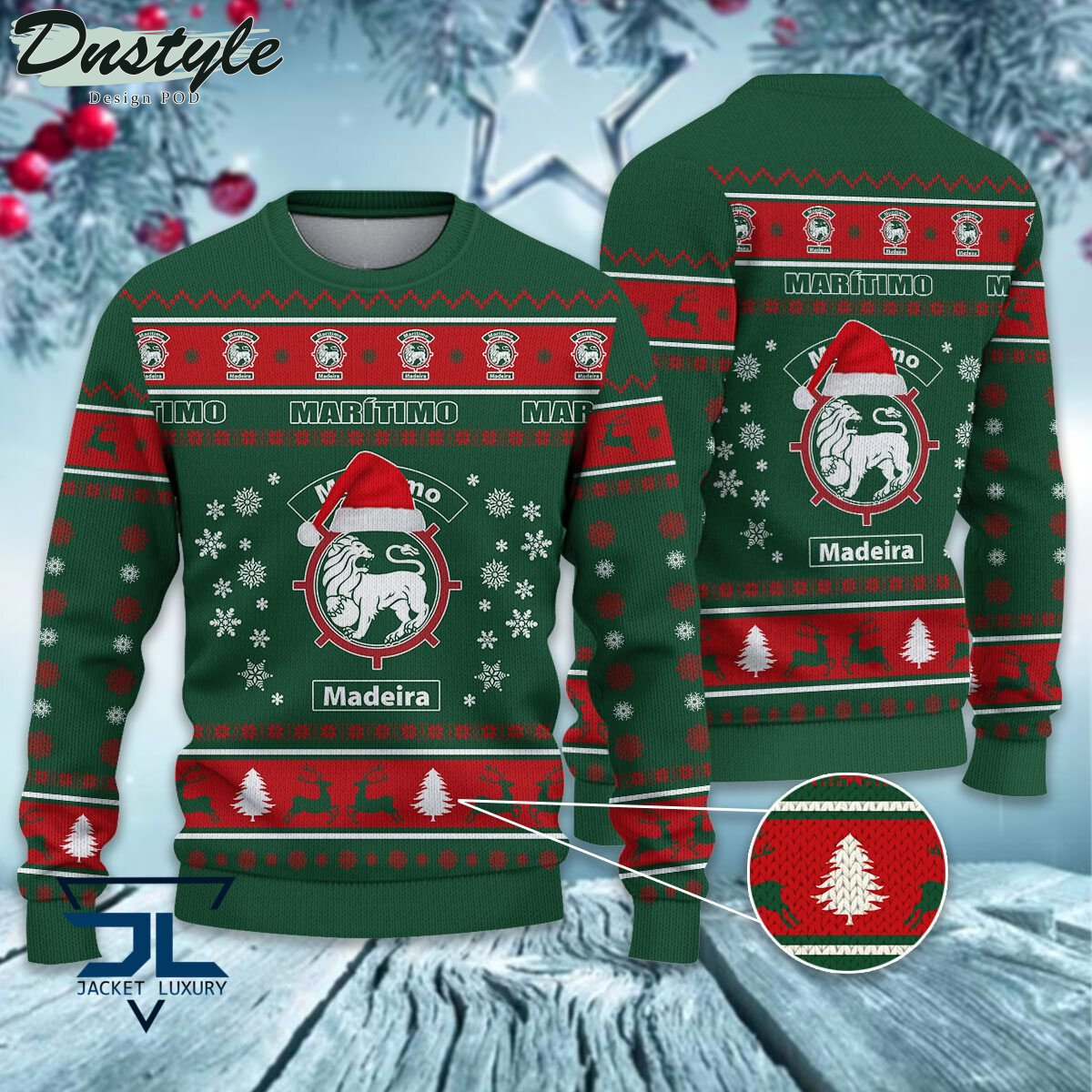 CS Marítimo ugly christmas sweater