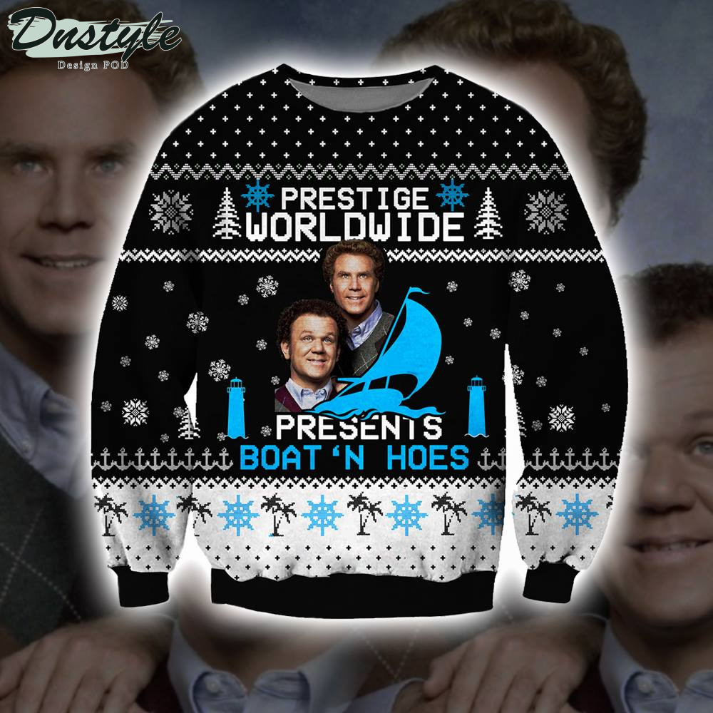Ricky Bobby And Cal Naughton Jr. Talladega Nights Ugly Christmas Sweater