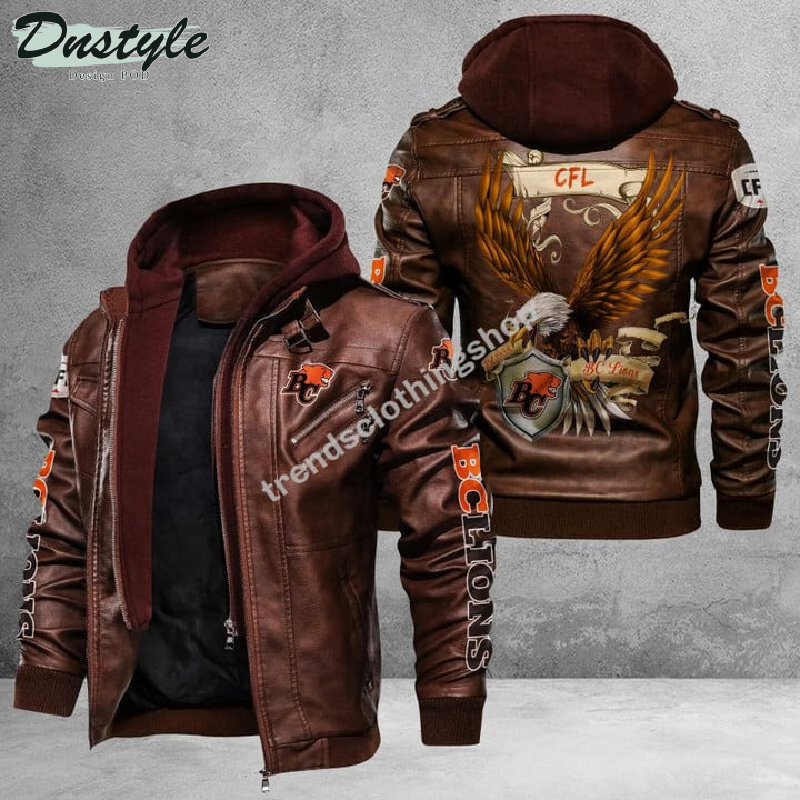 BC Lions Eagle Leather Jacket