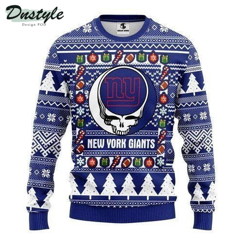 New York Giants Grateful Dead Ugly Christmas Sweater