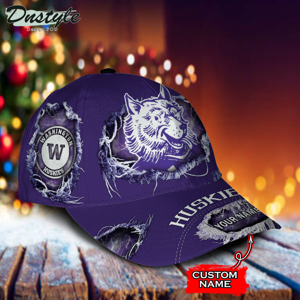 Washington Huskies NCAA Custom Name Classic Cap