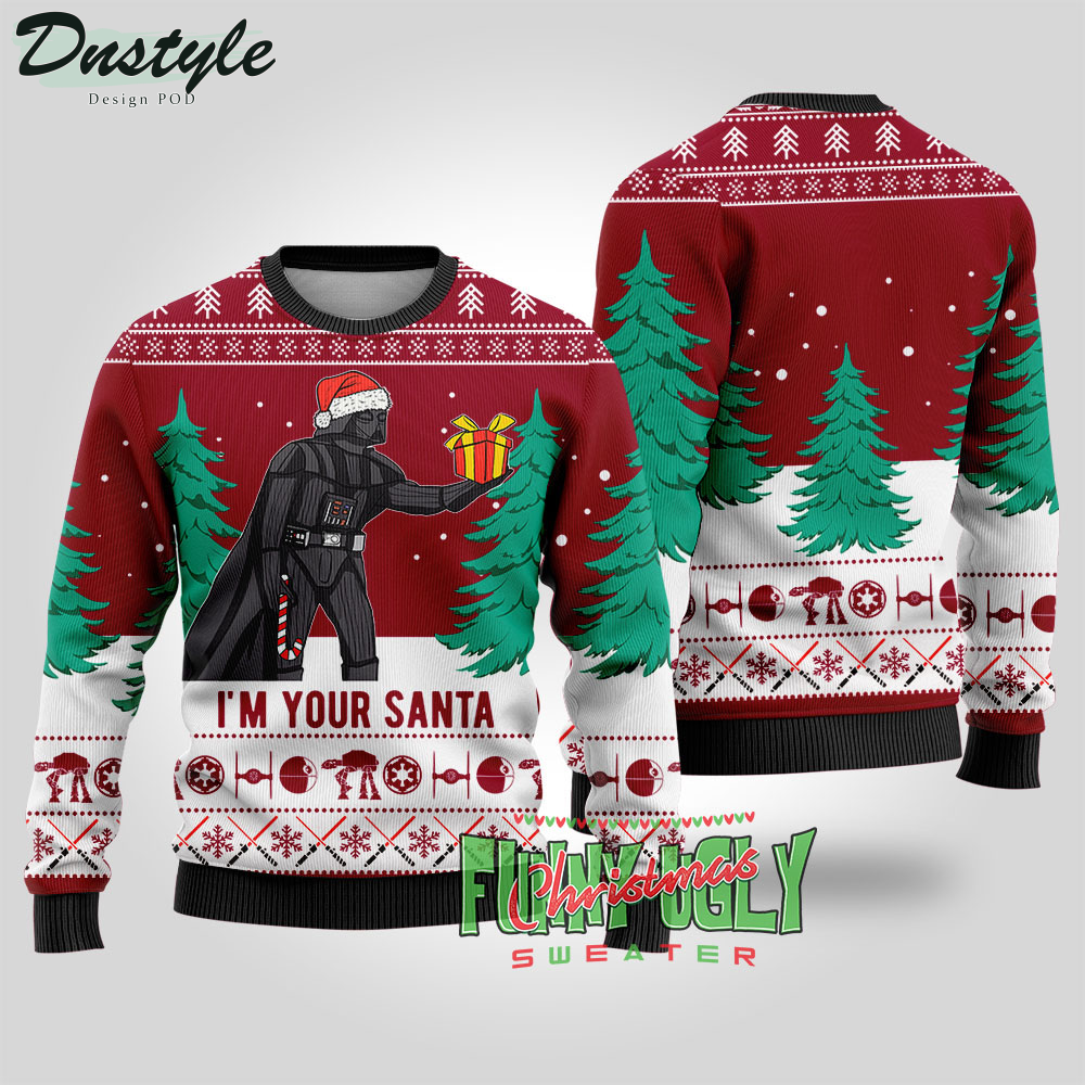 Funny I'm Your Santa Darth Vader Star Wars Ugly Christmas Sweater