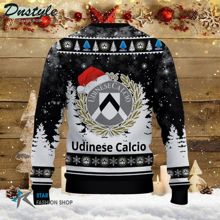 Udinese Calcio 1896 il tuo nome brutto maglione natalizio