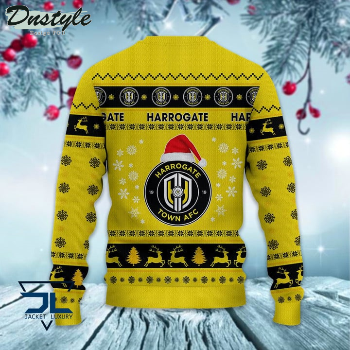 Harrogate Town AFC Santa Hat Ugly Christmas Sweater