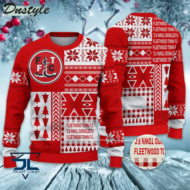 Milton Keynes Dons Christmas Pattern 2022 Ugly Wool Sweater