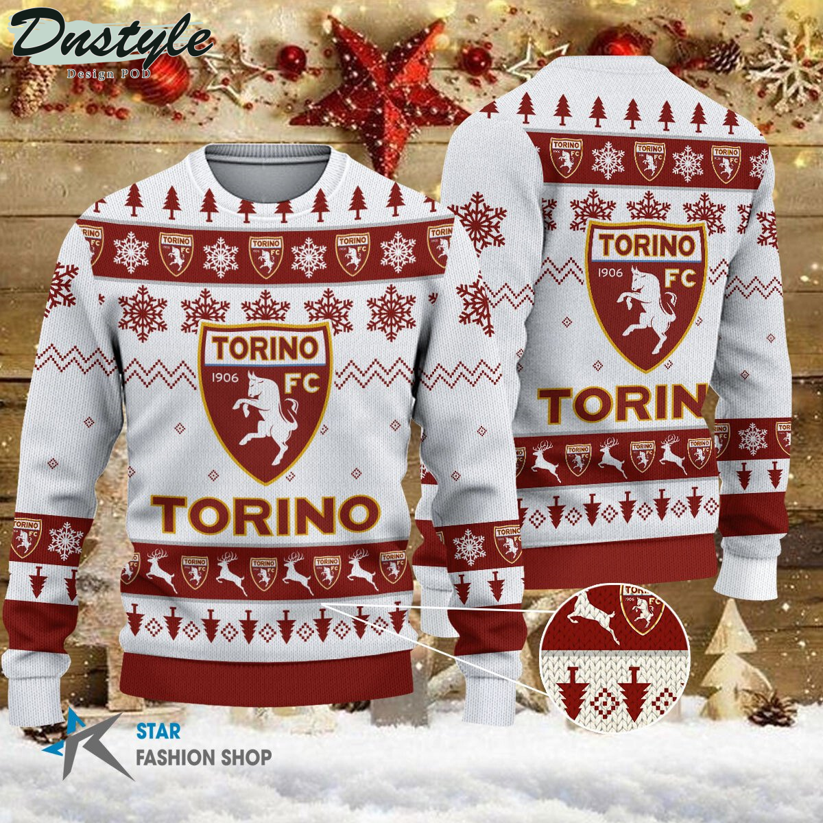 Juventus ugly christmas sweater
