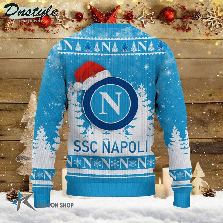 SSC Napoli il tuo nome brutto maglione natalizio