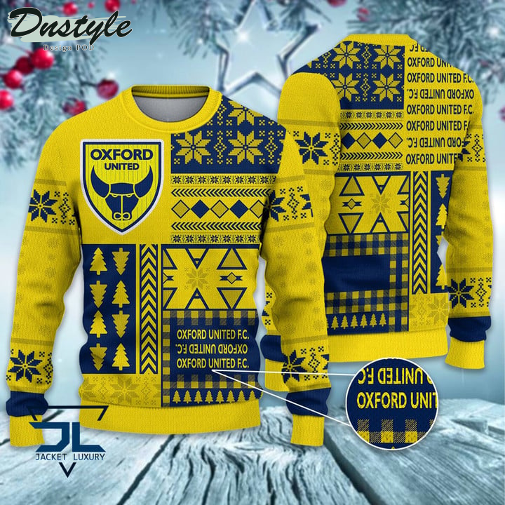 Portsmouth F.C Christmas Pattern 2022 Ugly Wool Sweater