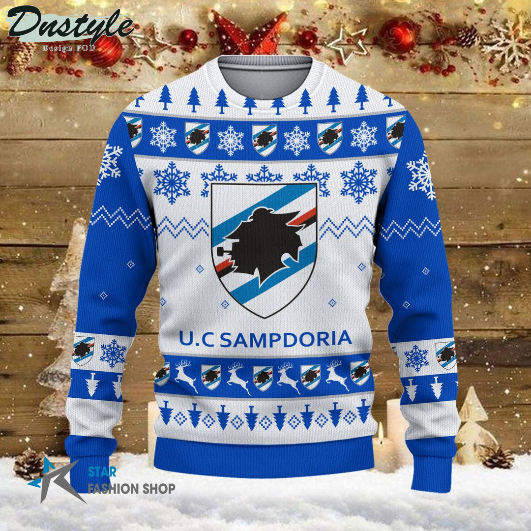 U.C. Sampdoria ugly christmas sweater