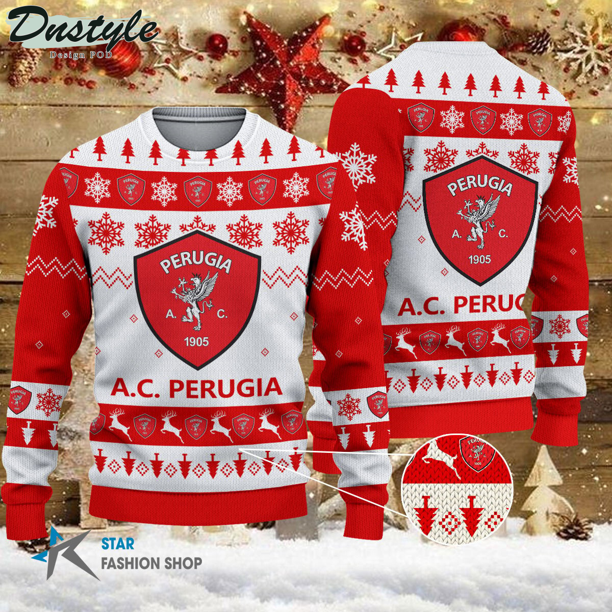 A.C. Perugia ugly christmas sweater