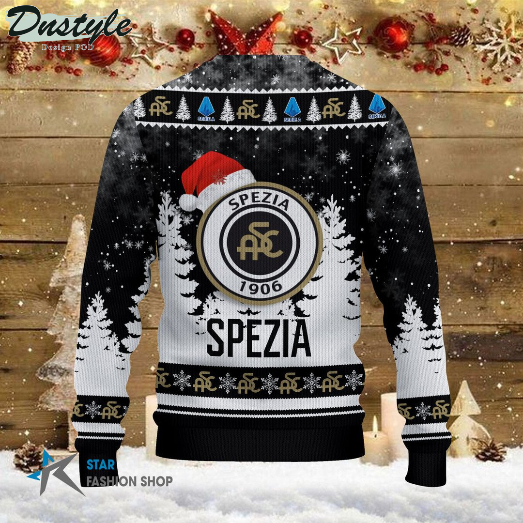 Spezia Calcio brutto maglione natalizio