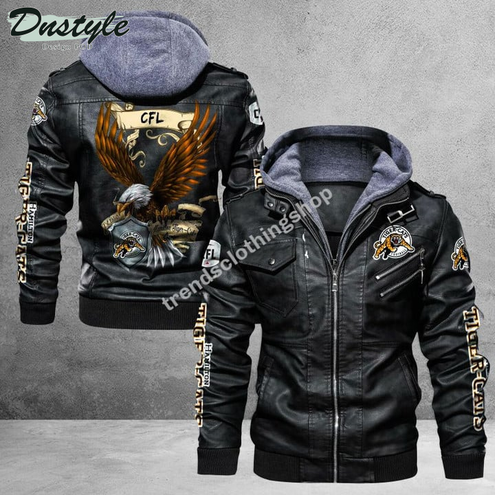 Hamilton Tiger-Cats Eagle Leather Jacket