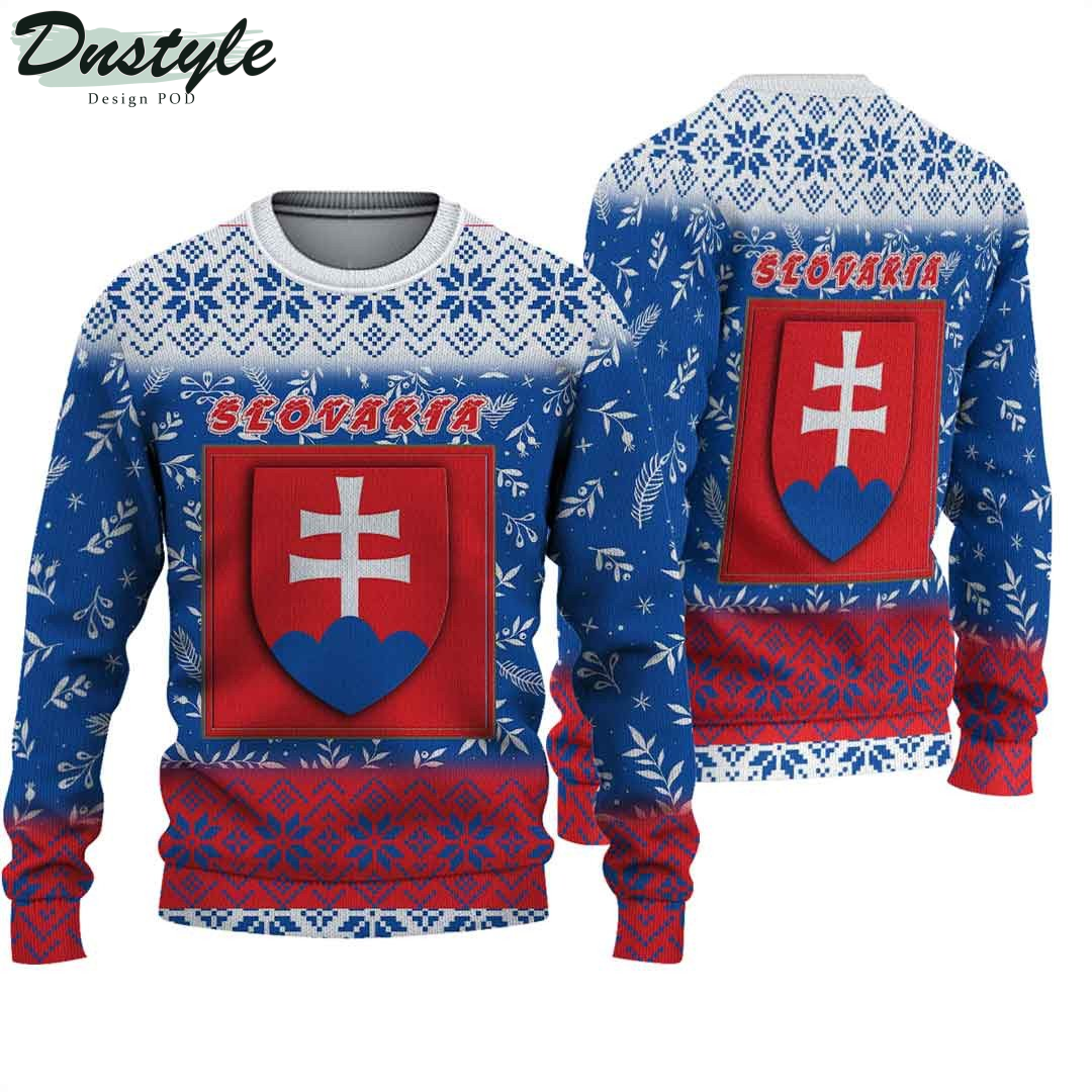 Slovakia Knitted Ugly Christmas Sweater