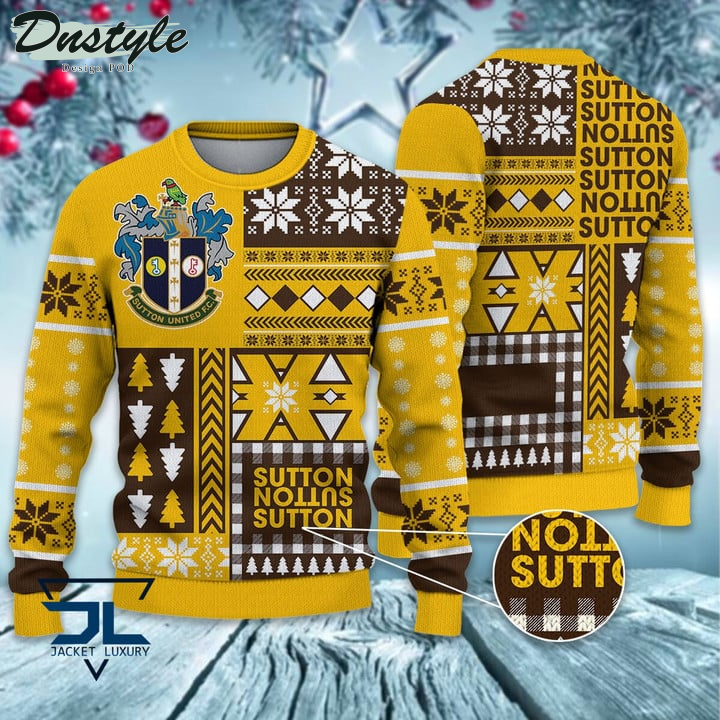 Newport County Christmas Pattern 2022 Ugly Wool Sweater