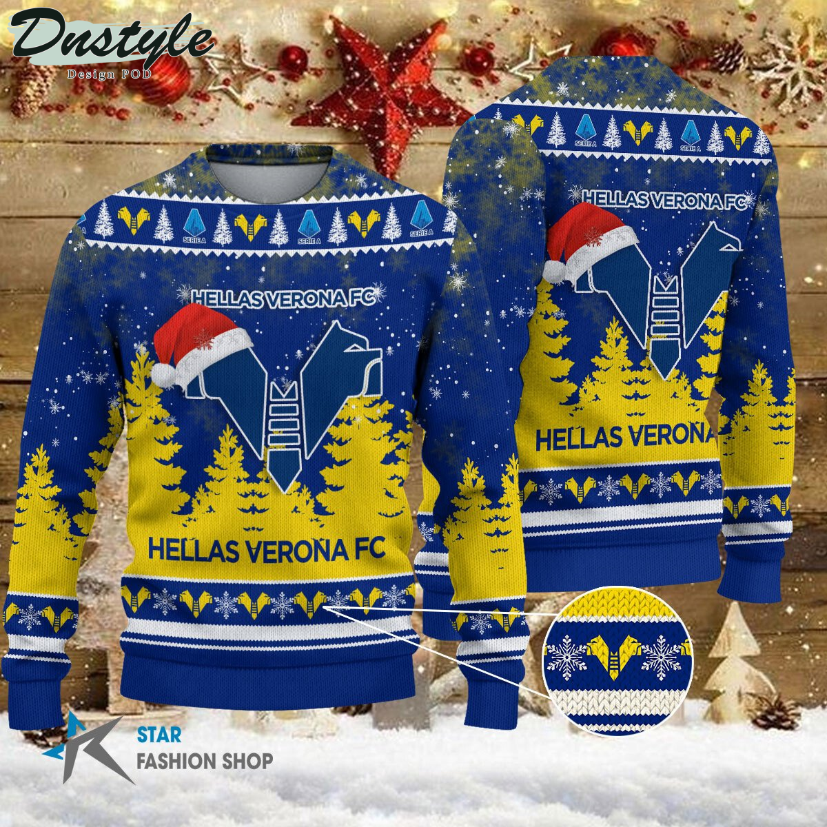 Hellas Verona FC brutto maglione natalizio