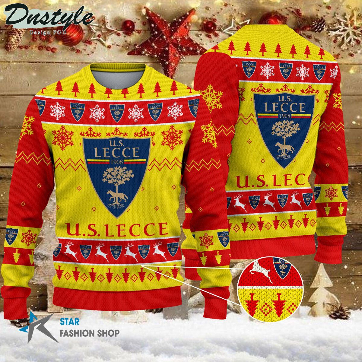 U.S. Lecce ugly christmas sweater