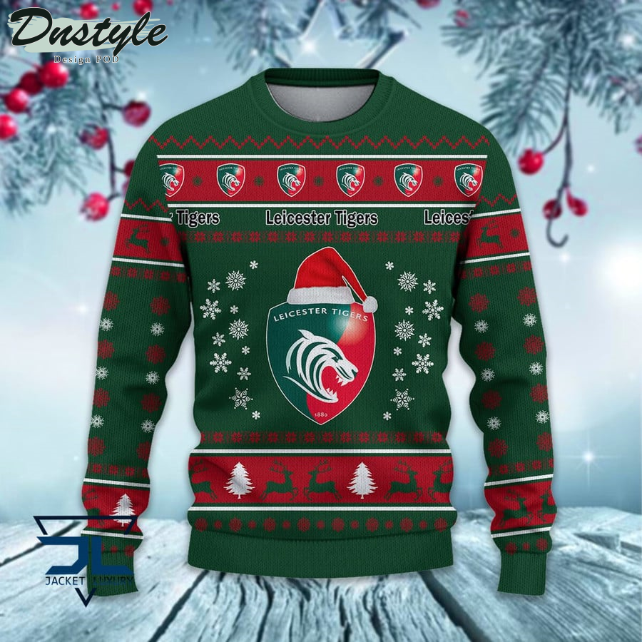 Leicester Tigers ugly christmas sweater