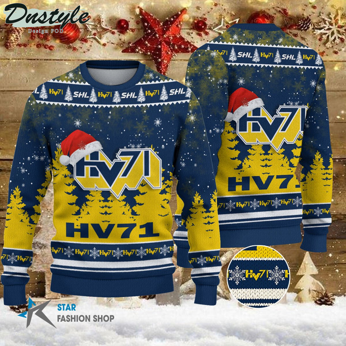 HV71 ugly christmas sweater