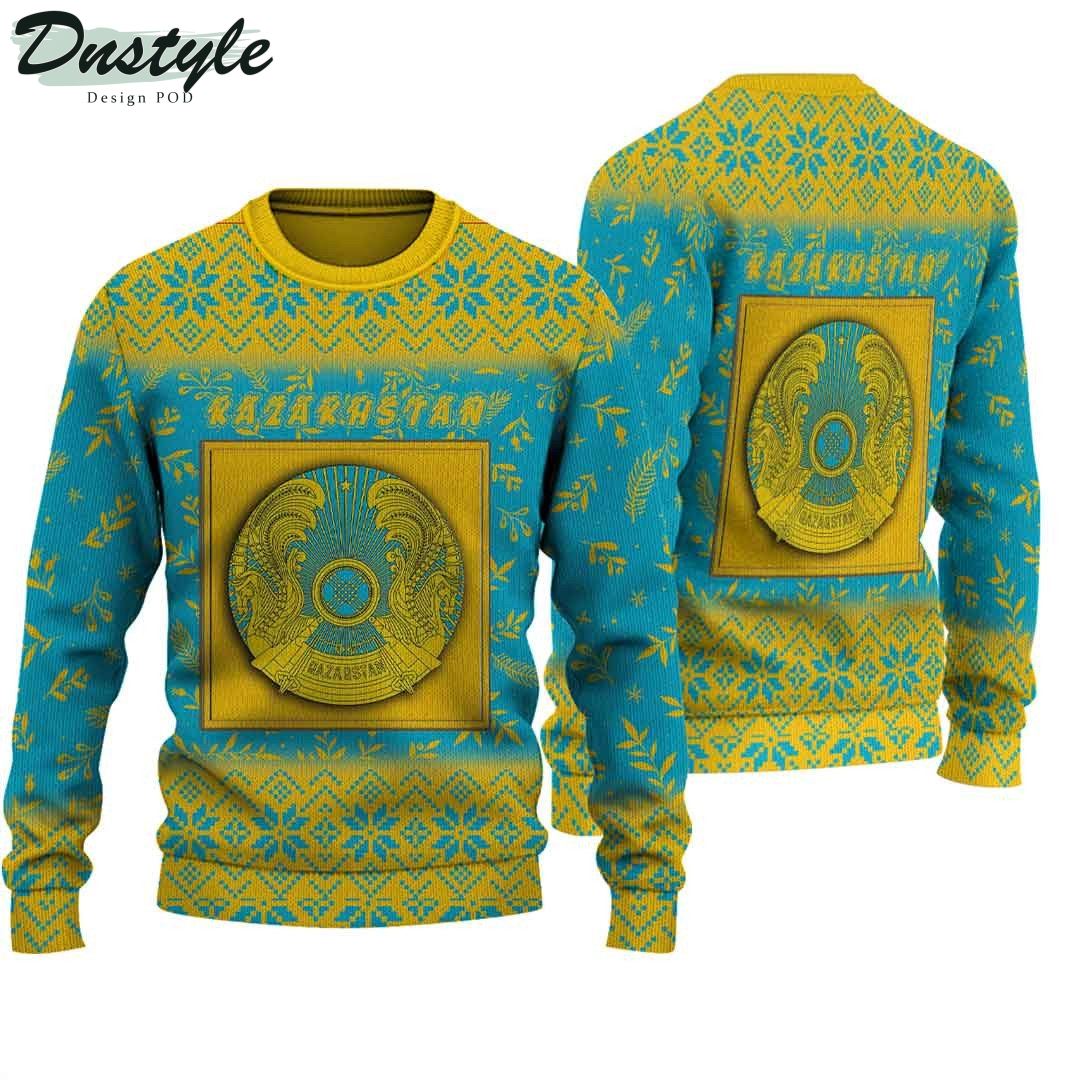Kazakhstan Knitted Ugly Christmas Sweater