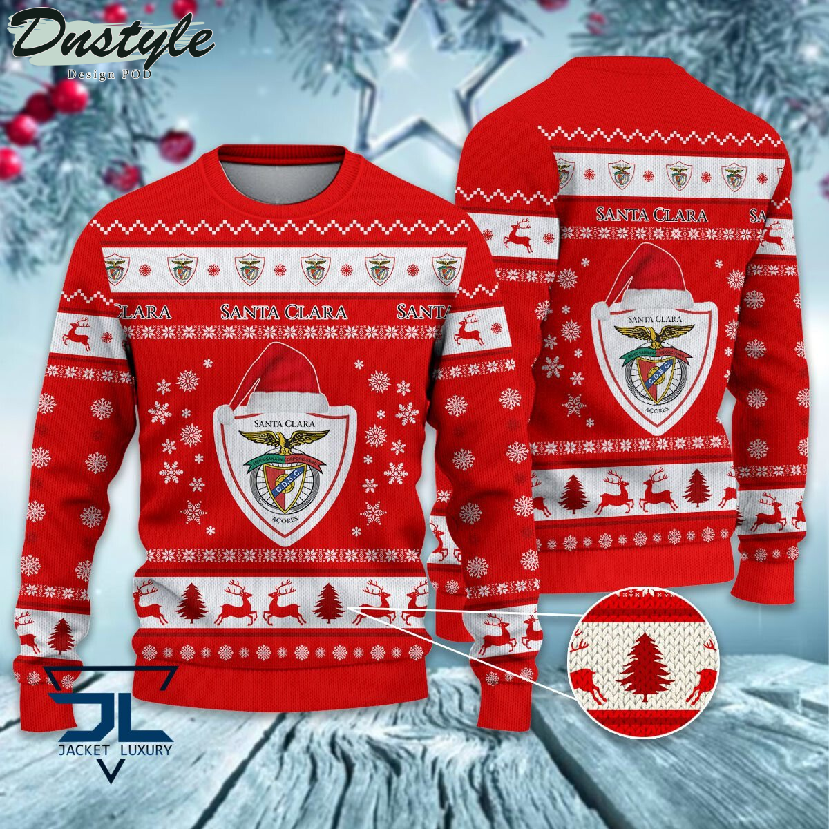 S.C.U. Torreense ugly christmas sweater