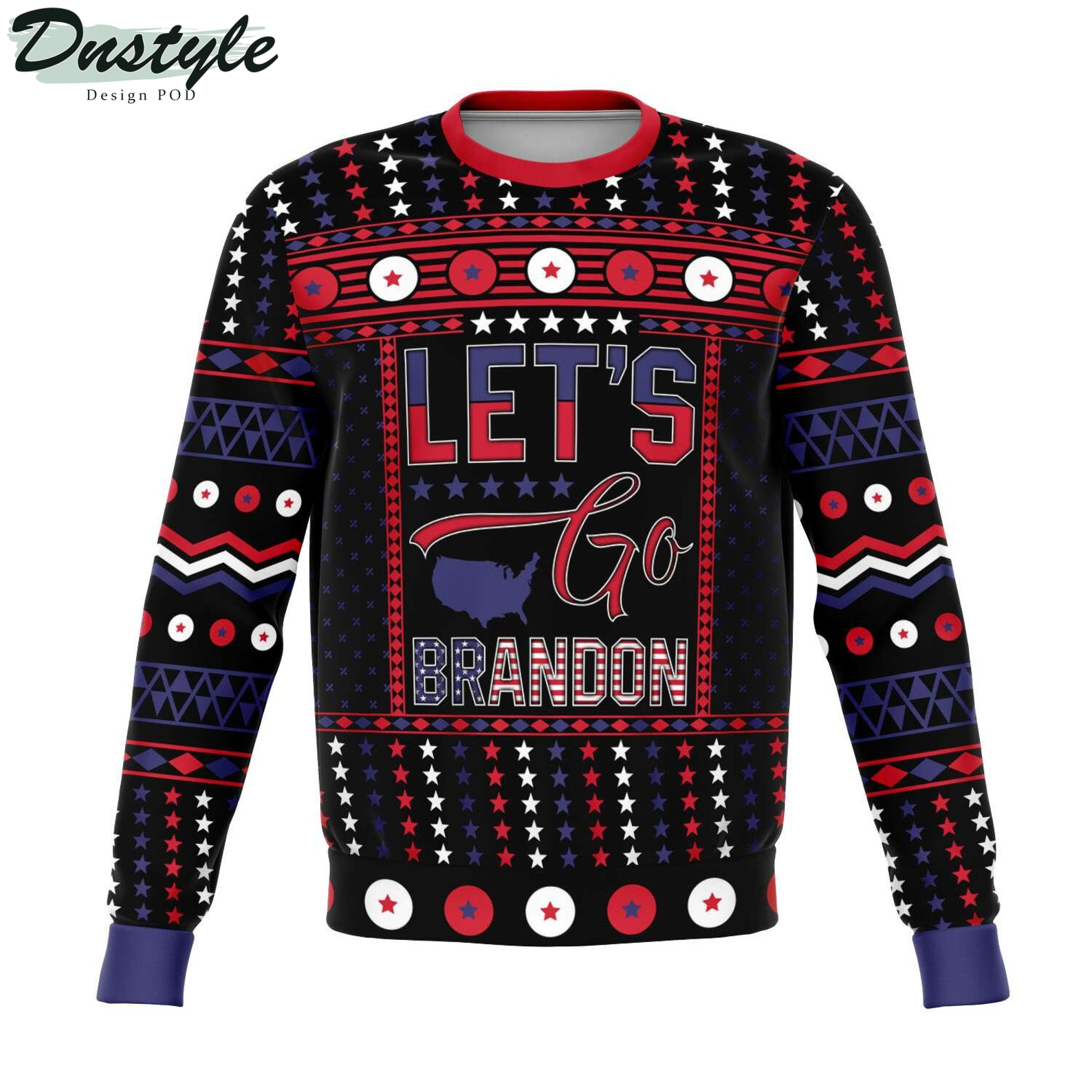 Let's Go Brandon 2022 Ugly Christmas Sweater