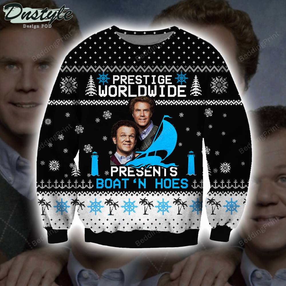 Prestige Worldwide Presents Boats N Horse Ugly Christmas Sweater