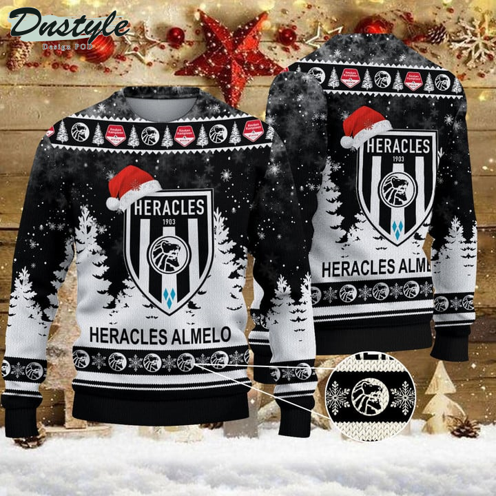 Heracles Almelo Santa Hat Ugly Christmas Sweater