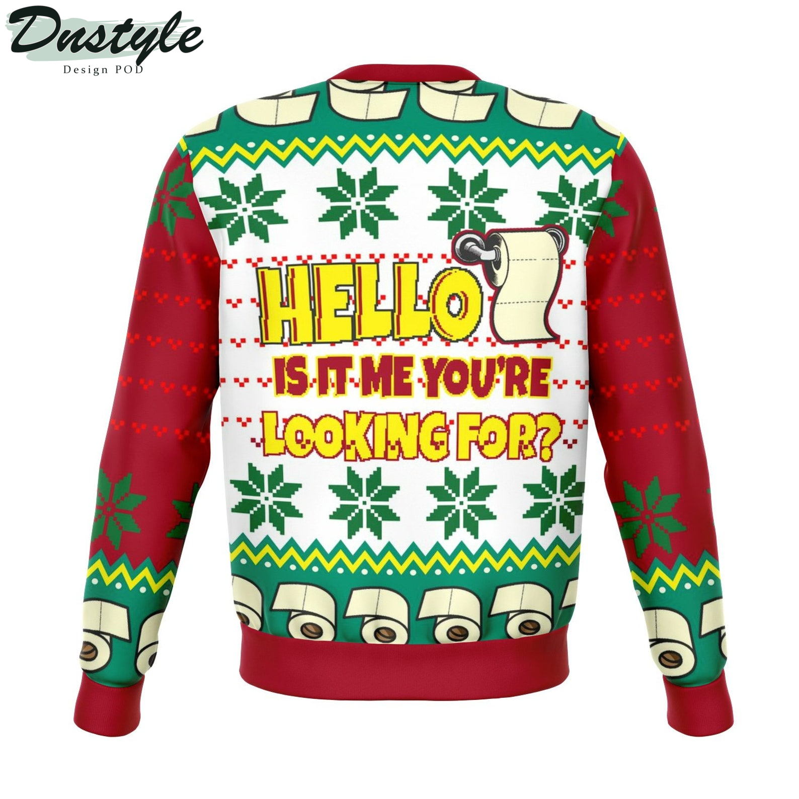 Tissue Hello Is It Me You're Looking For 2022 Ugly Christmas Sweater