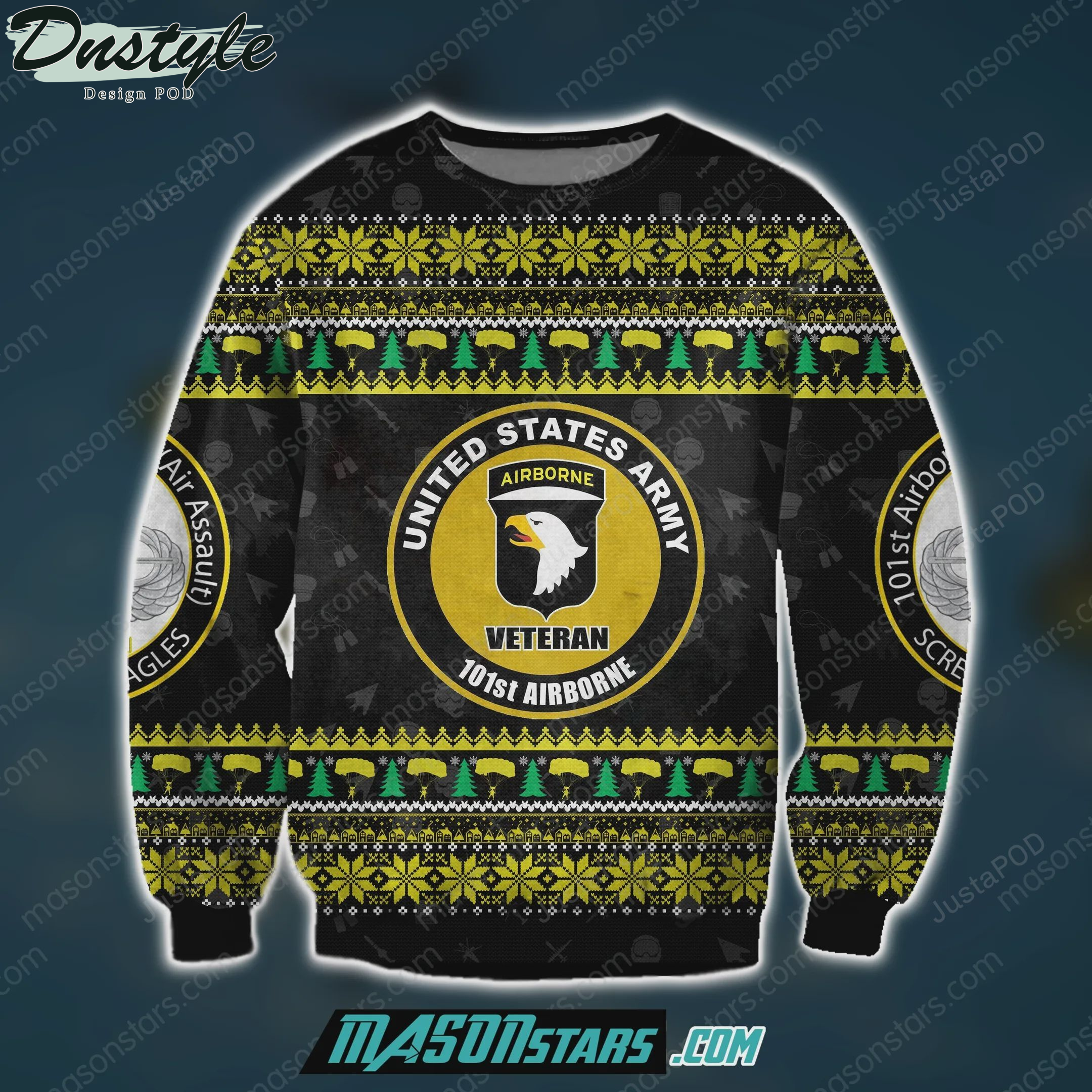 101St Airborne Division Veteran Ugly Christmas Sweater