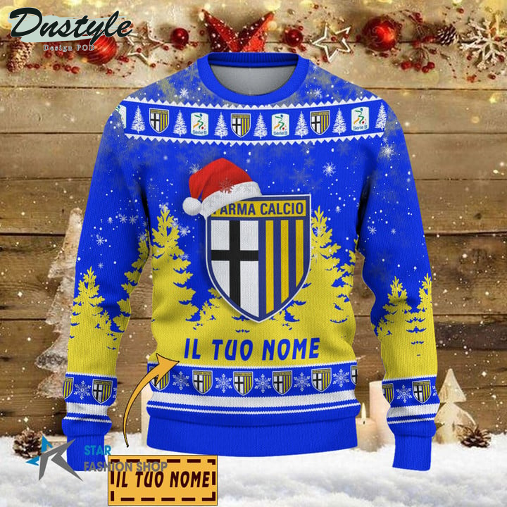 Parma Calcio 1913 il tuo nome brutto maglione natalizio